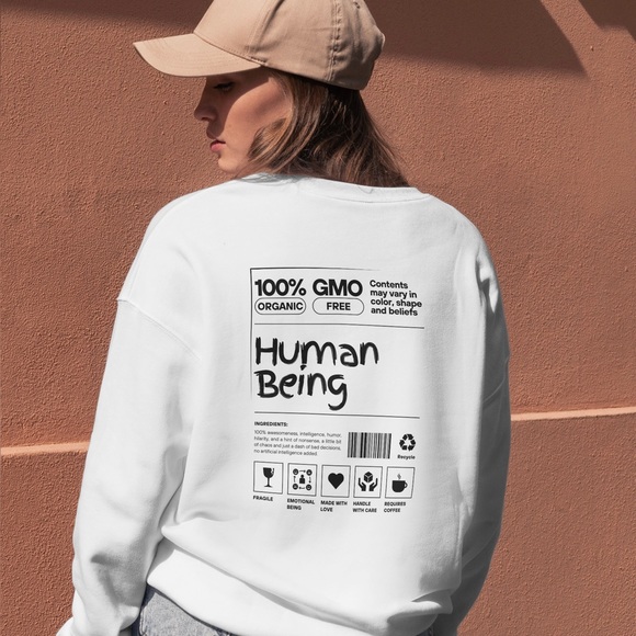 100% Human Sweatshirt - Picture 1 of 2